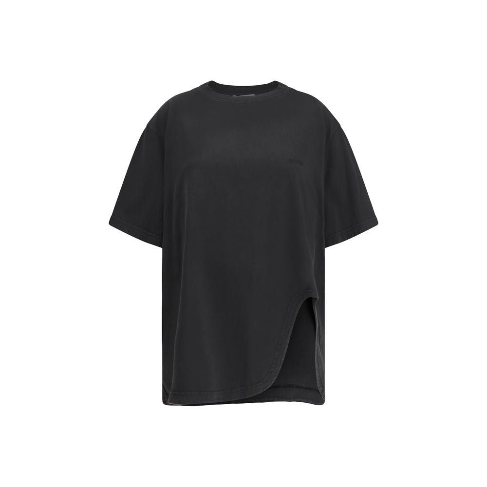 The Attico Black Cotton T-Shirt | Regal Royce