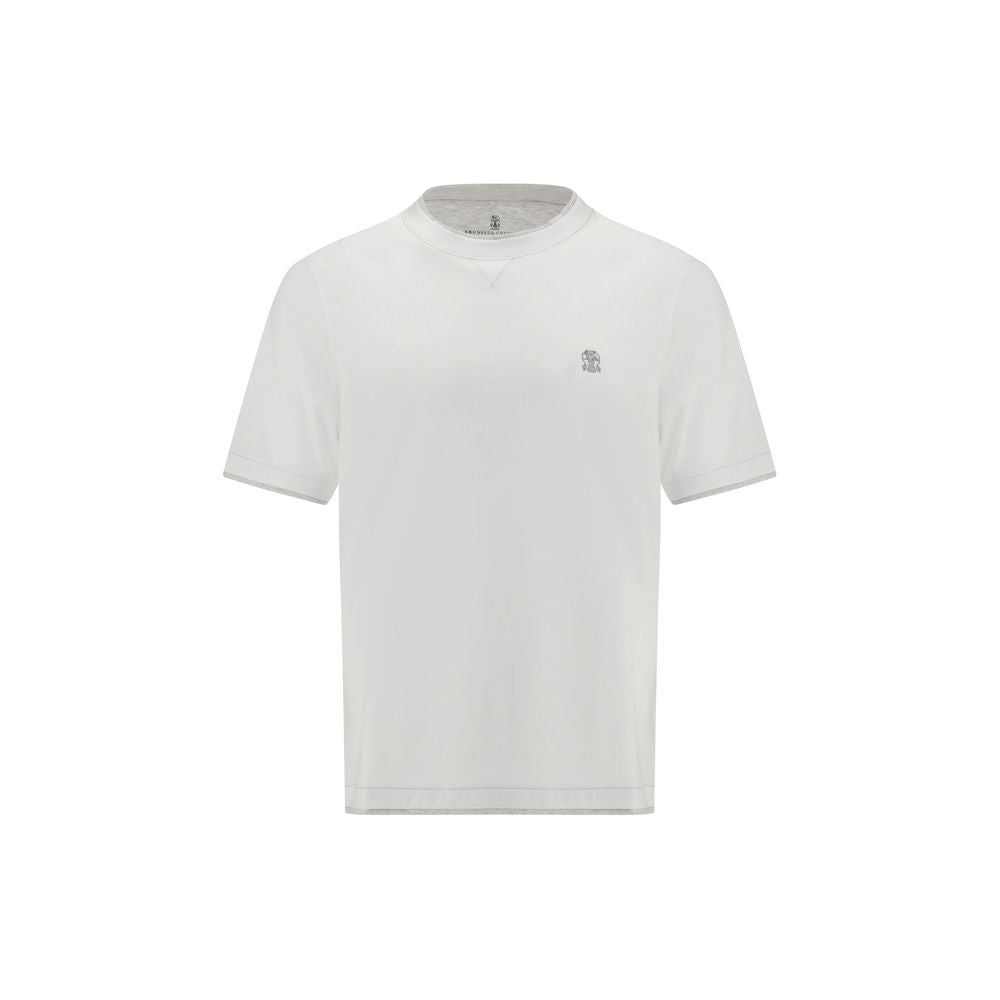 Brunello Cucinelli White Cotton T-Shirt | Regal Royce