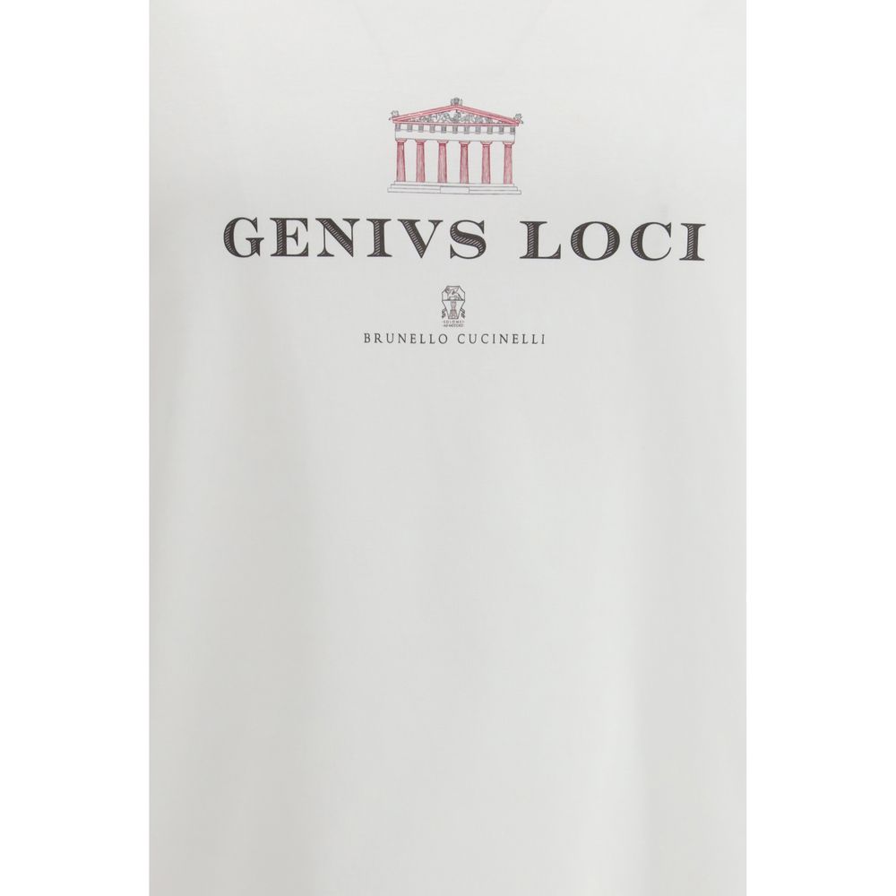 Brunello Cucinelli White Cotton T-Shirt | Regal Royce