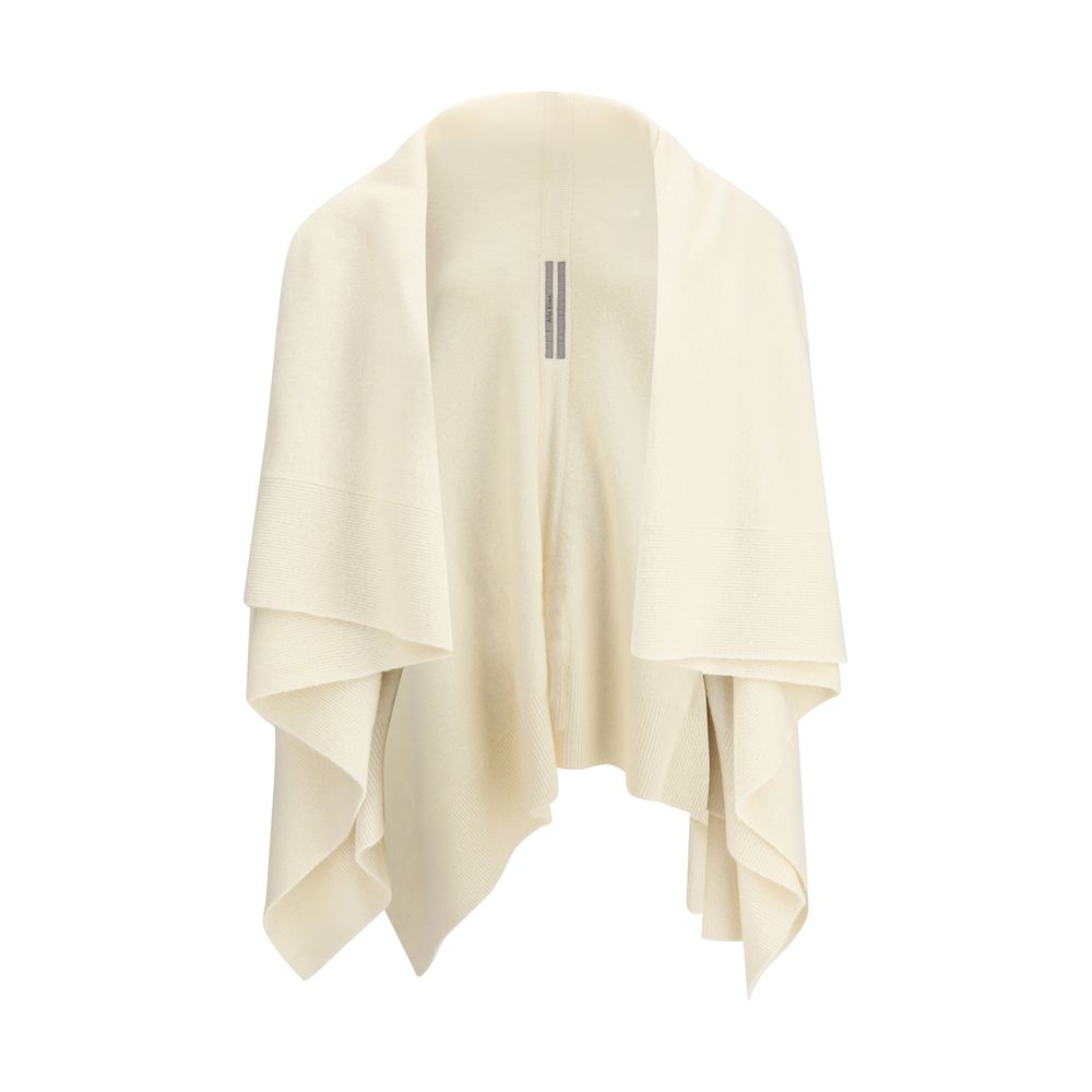 Rick Owens Cream Fleece Wool Cardigan | Regal Royce