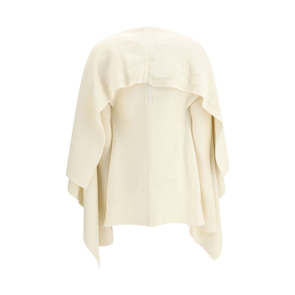 Rick Owens Cream Fleece Wool Cardigan | Regal Royce
