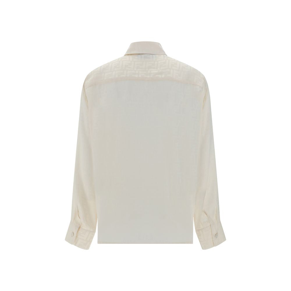 Fendi White Silk Pattern Shirt | Regal Royce