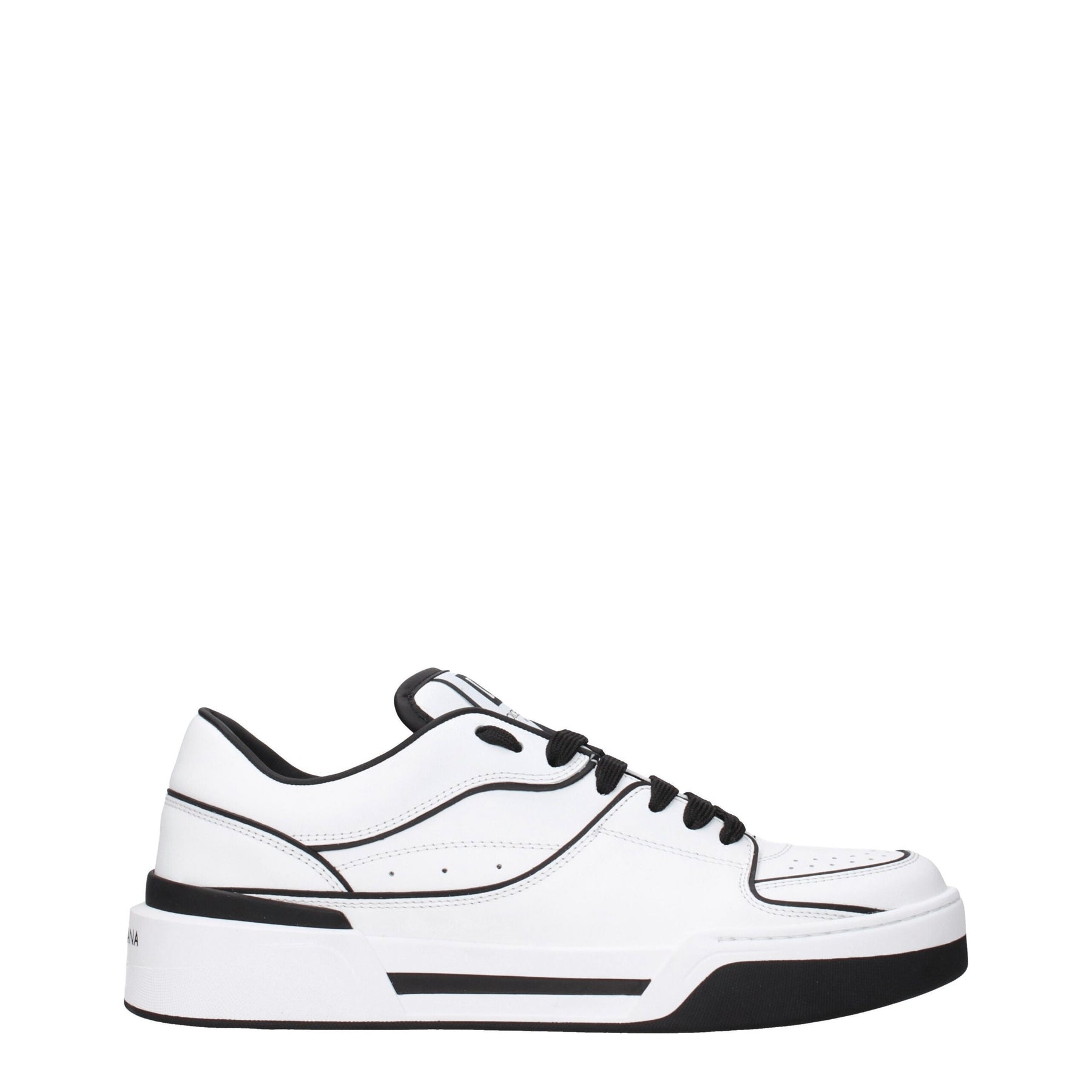 Dolce & Gabbana White Leather Sneakers | Regal Royce