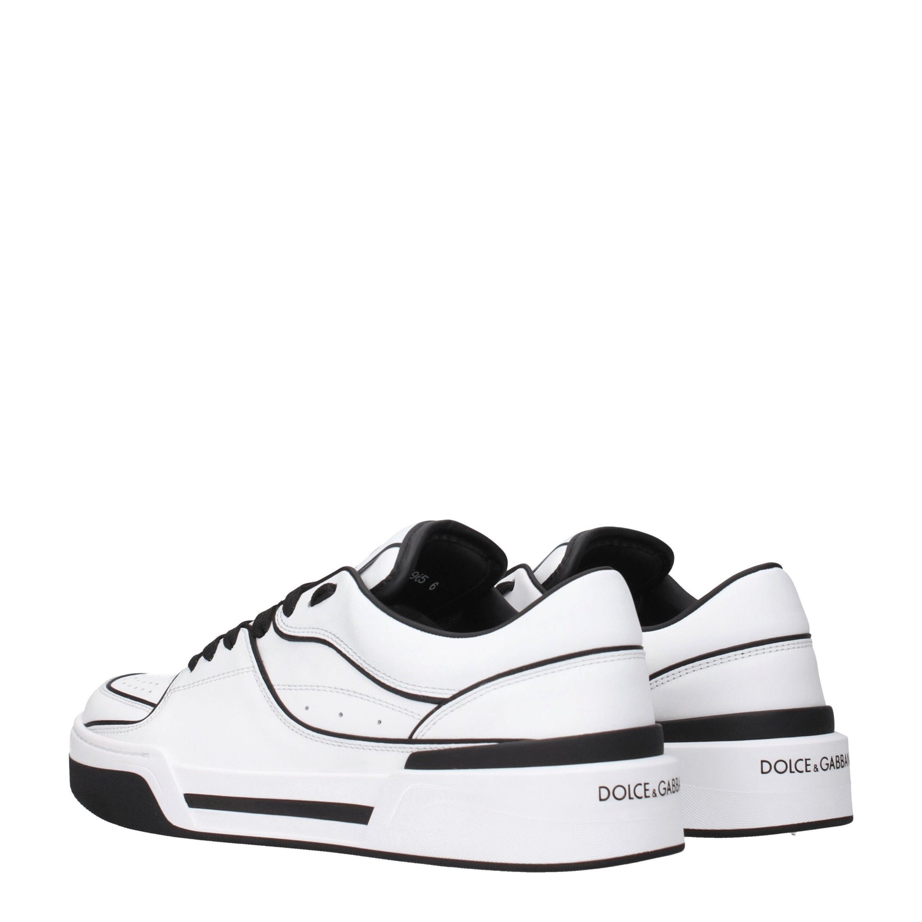 Dolce & Gabbana White Leather Sneakers | Regal Royce