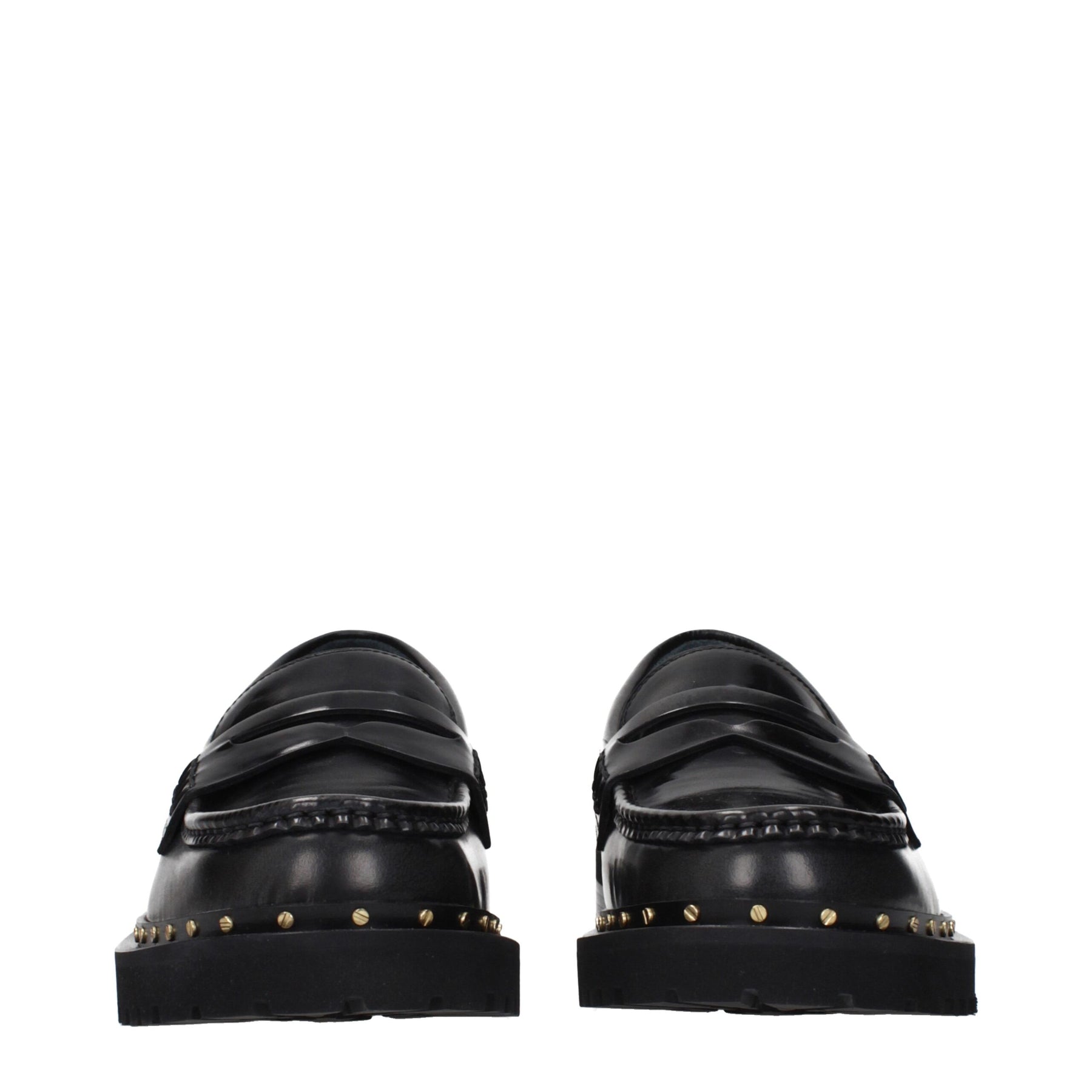 Golden Goose Black Leather Slip-On Loafers | Regal Royce