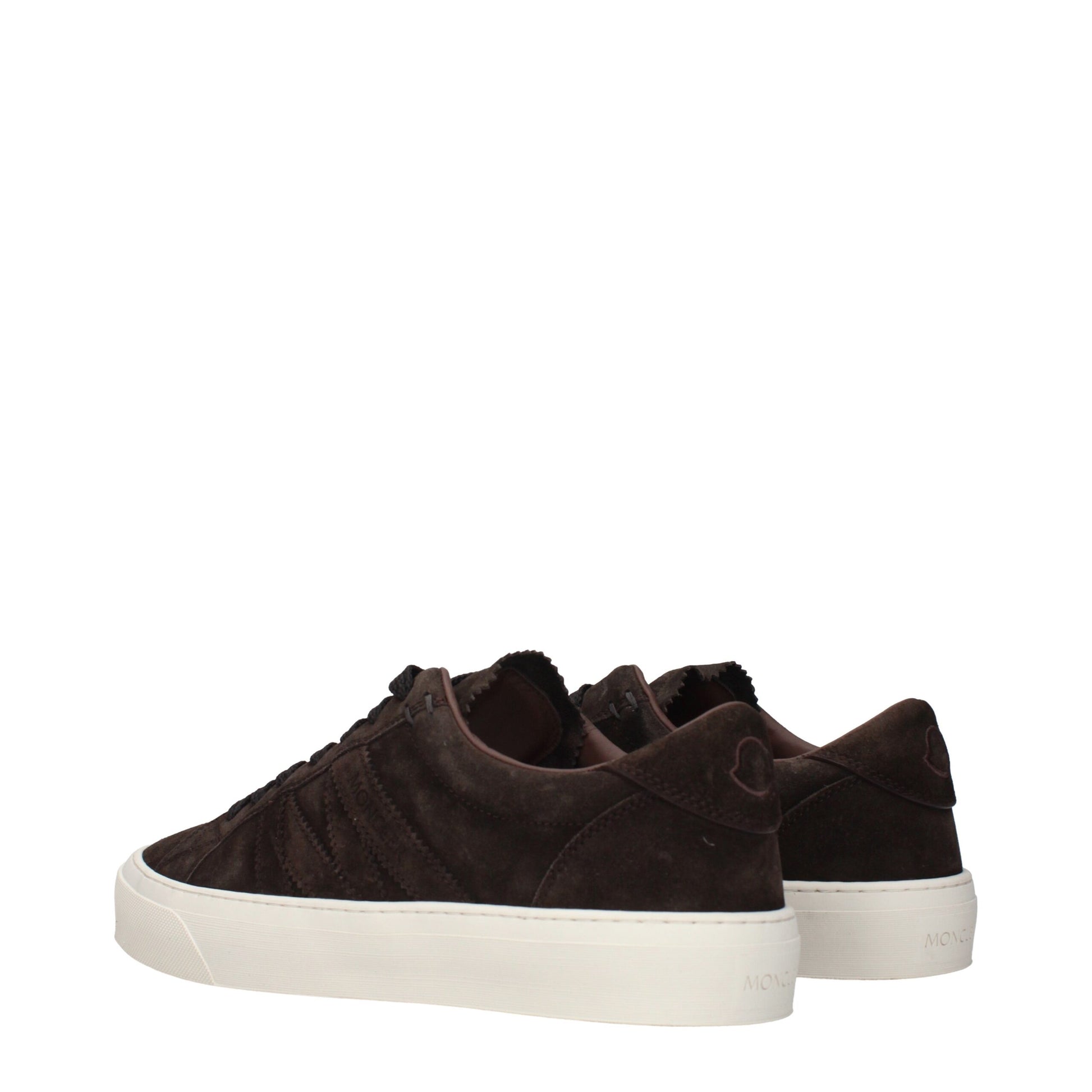 Moncler Brown Leather Low Top Sneakers | Regal Royce