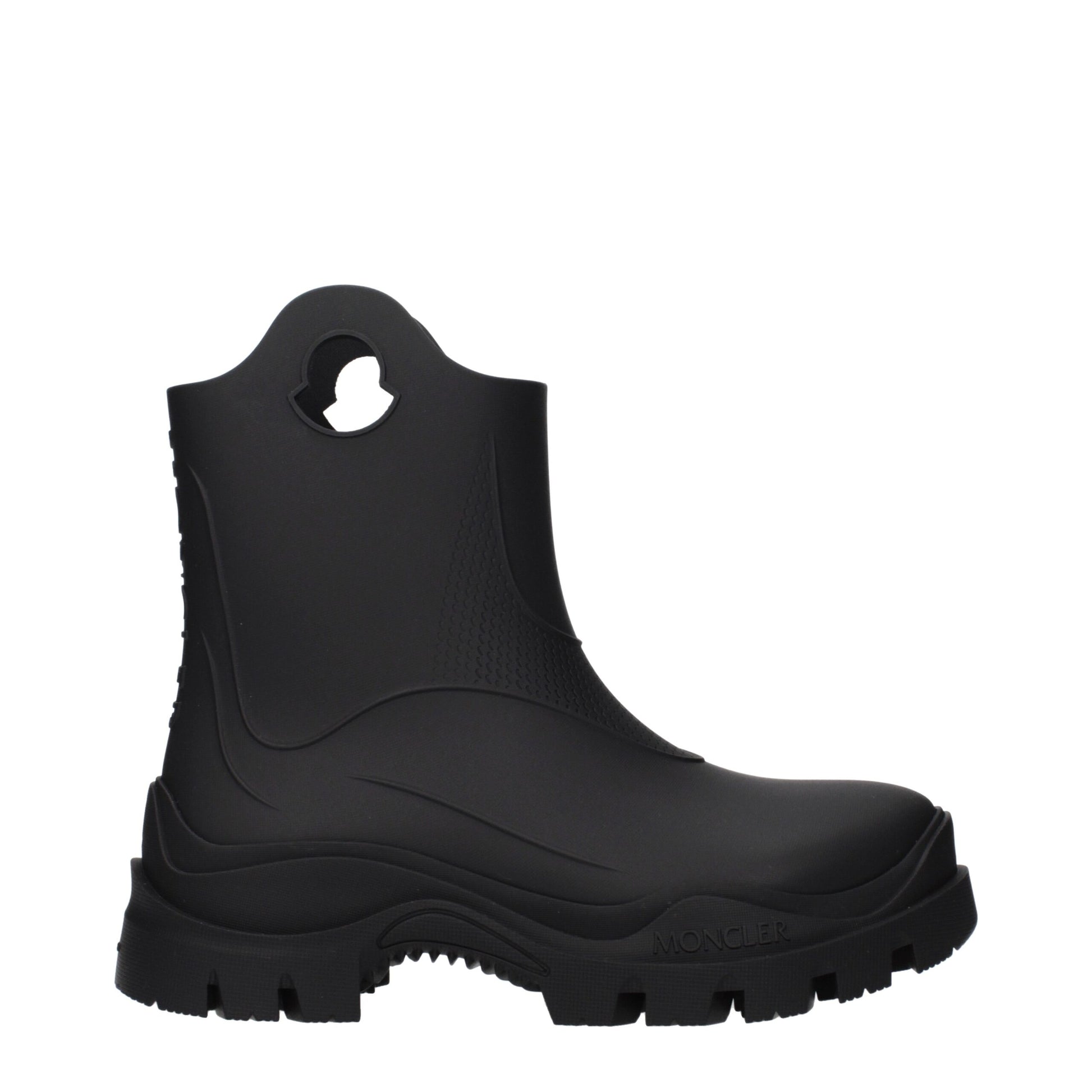 Moncler Black Cotton Ankle Boots | Regal Royce