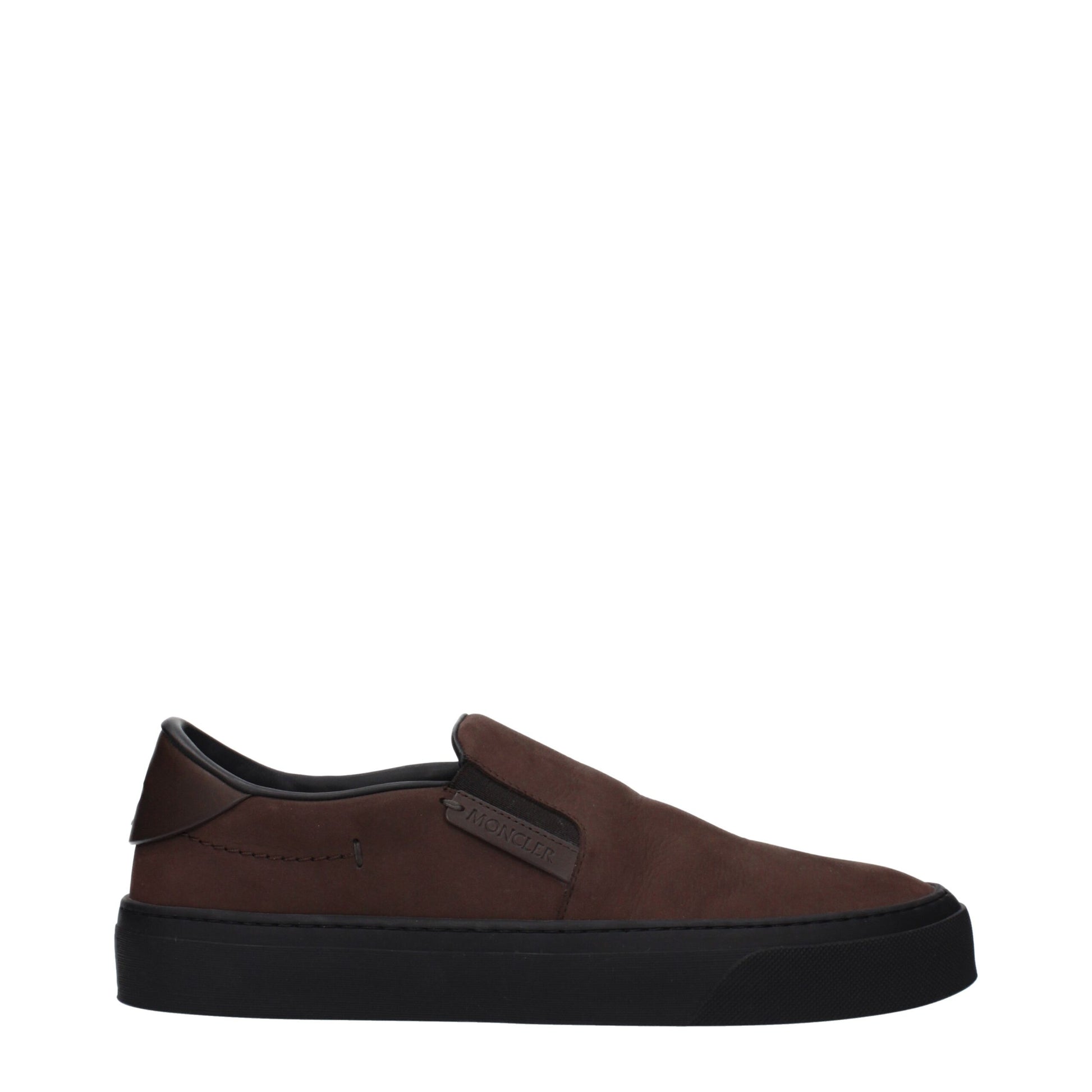 Moncler Brown Leather Slip-On Loafers | Regal Royce
