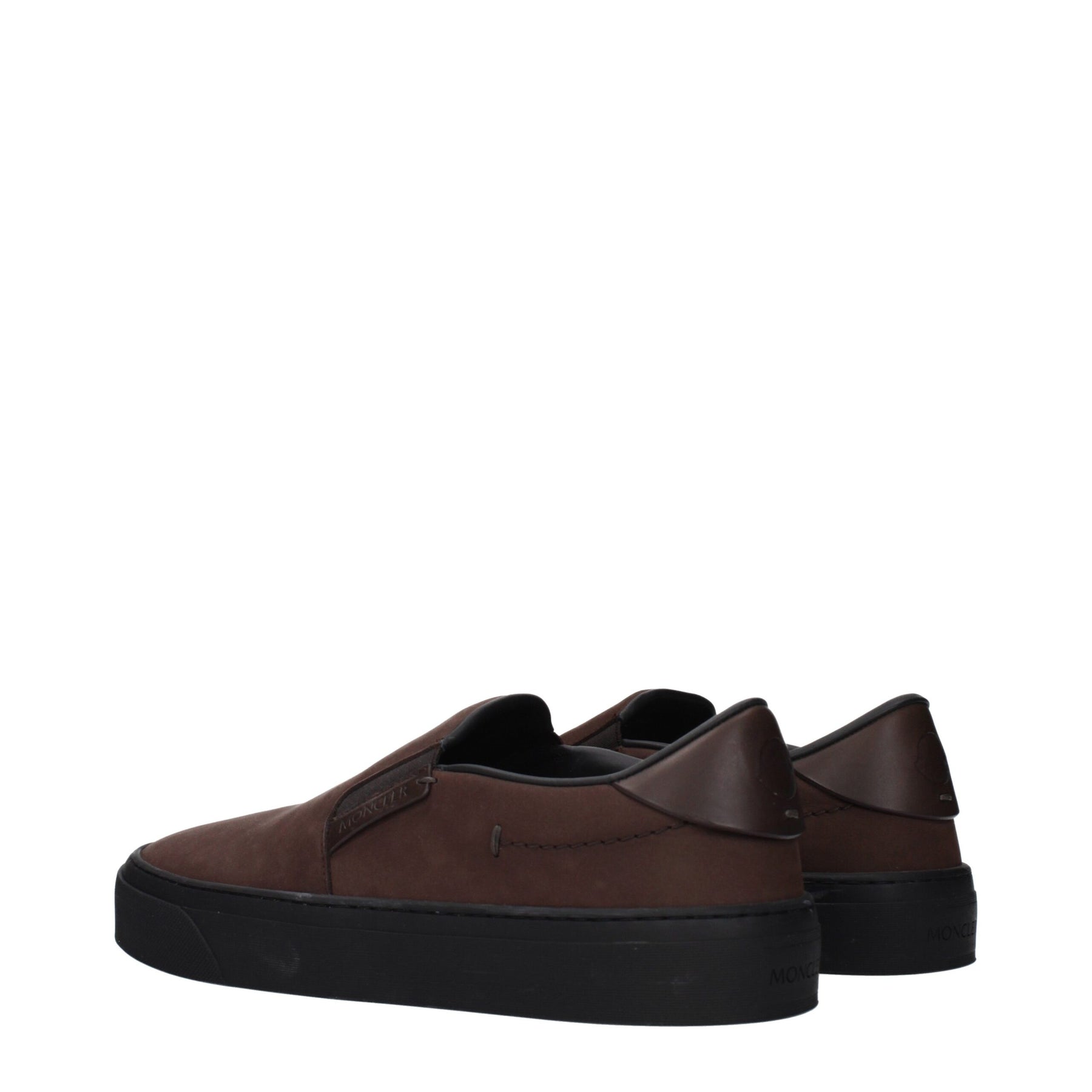 Moncler Brown Leather Slip-On Loafers | Regal Royce