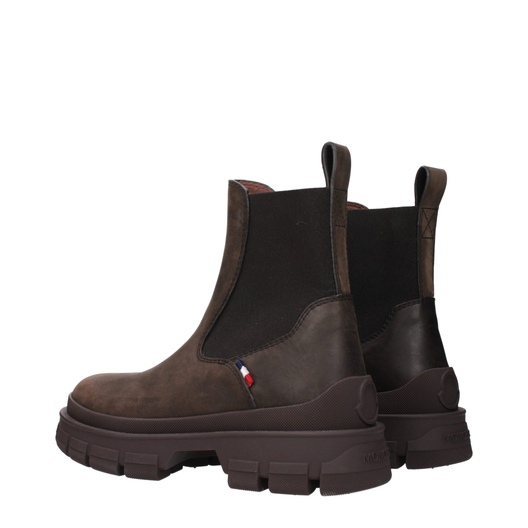 Moncler Brown Leather Ankle Boots | Regal Royce