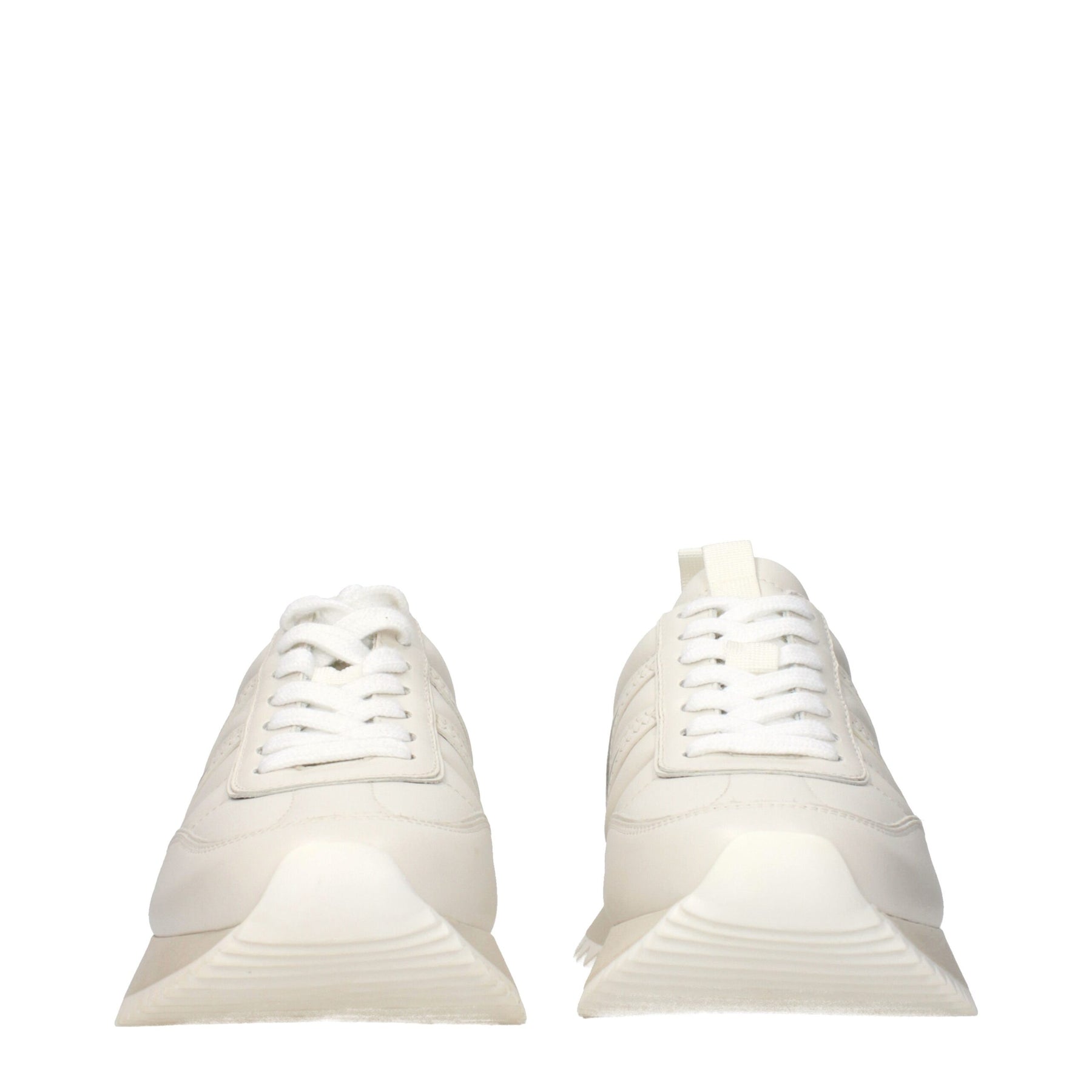 Moncler Beige Leather Low Top Sneakers | Regal Royce