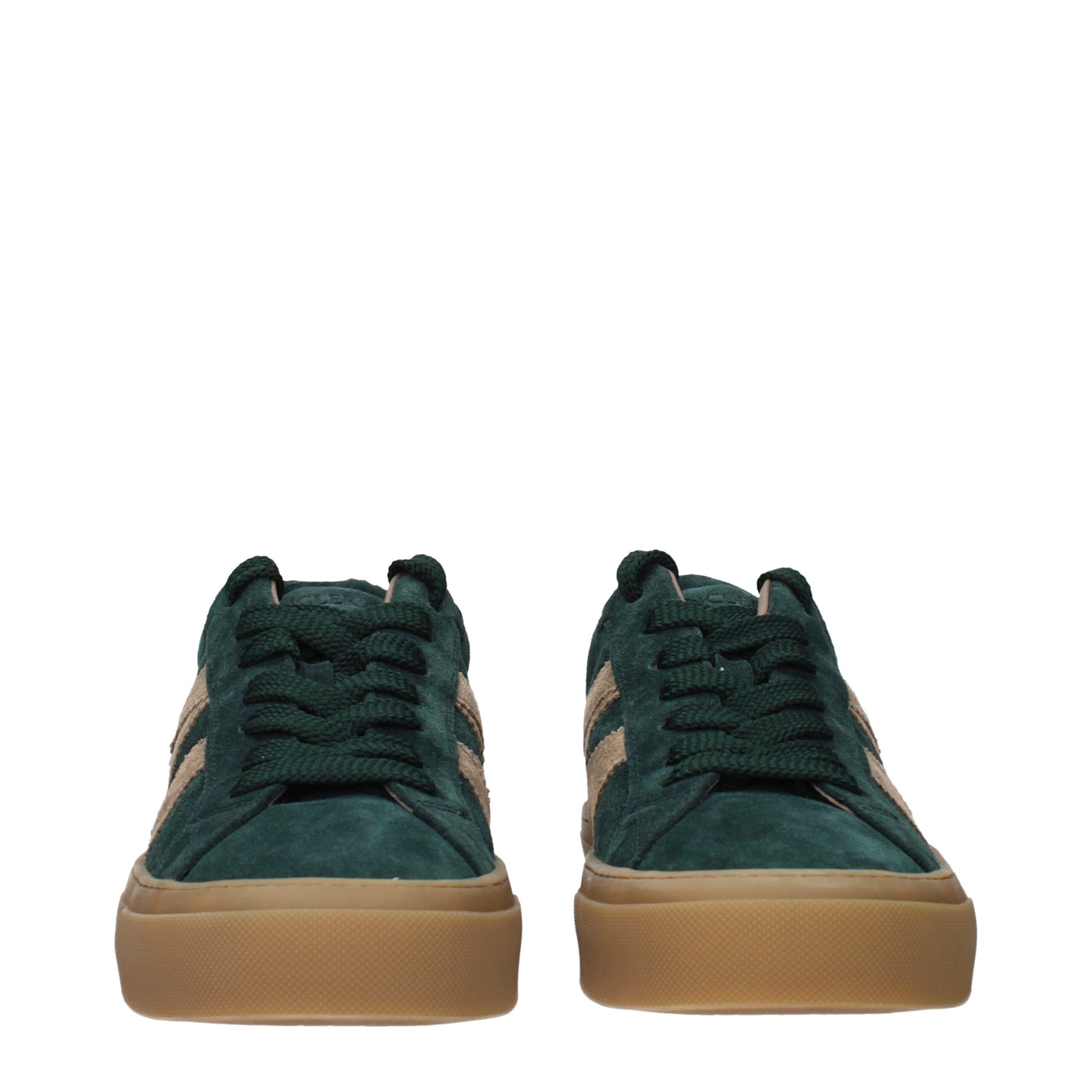 Moncler Green Leather Sneakers | Regal Royce