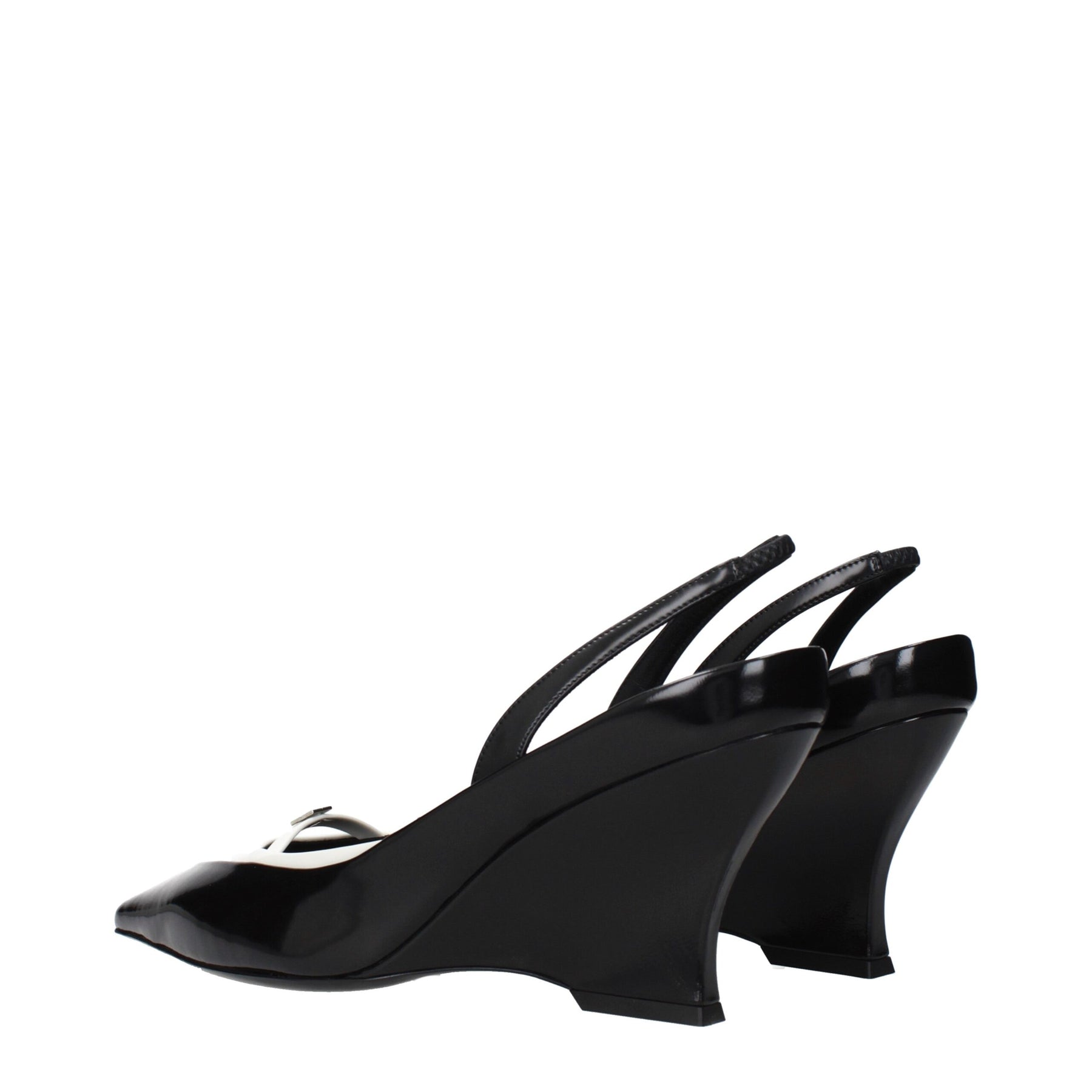 Givenchy Black Leather Wedge Sandals | Regal Royce