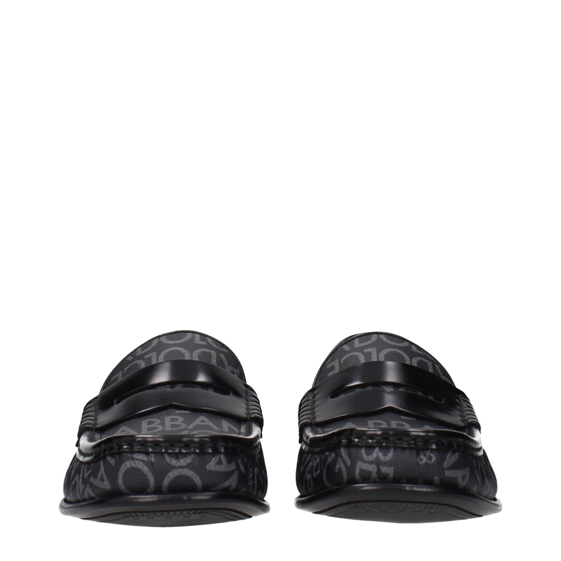 Dolce & Gabbana Black Fabric Slip-On Loafers | Regal Royce