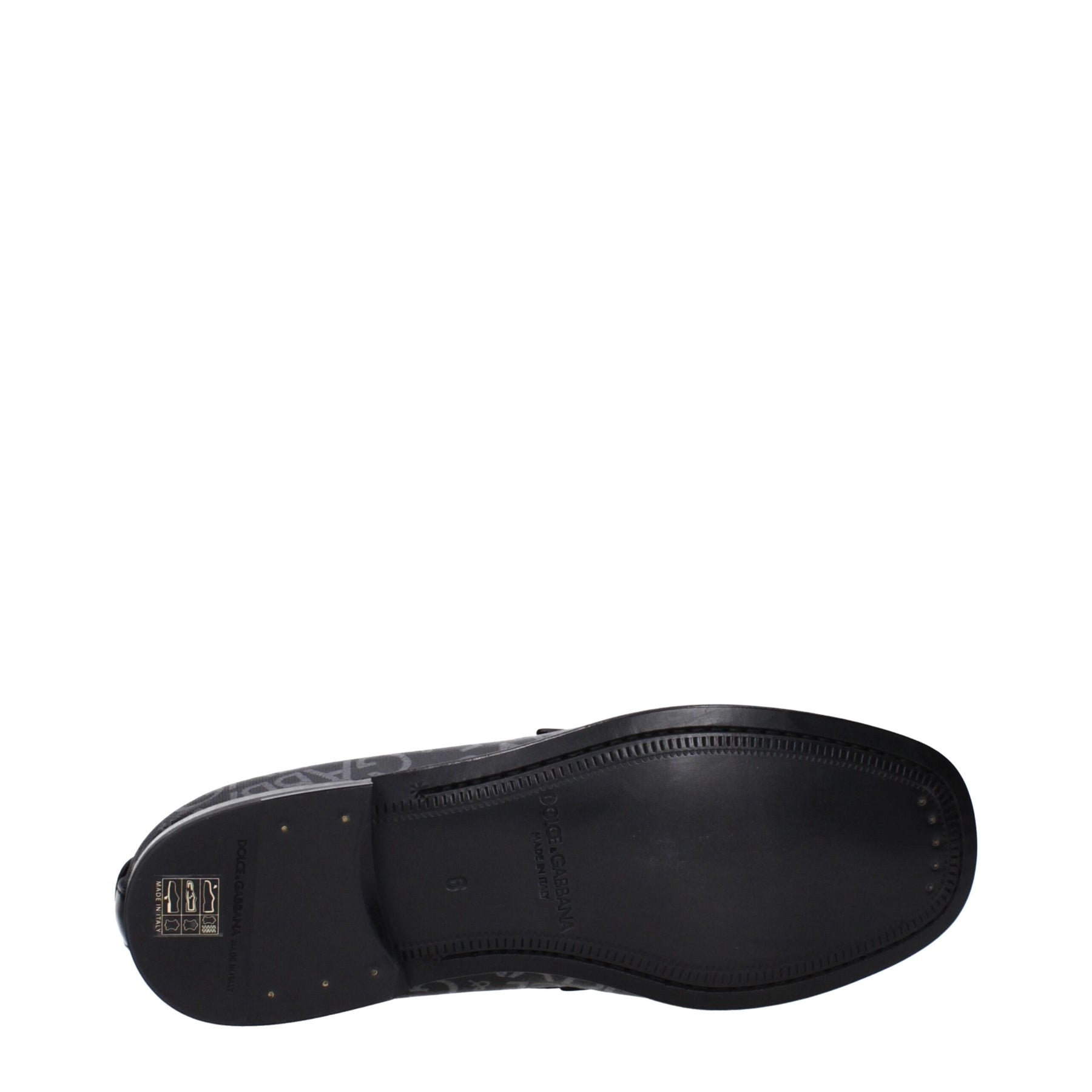 Dolce & Gabbana Black Fabric Slip-On Loafers | Regal Royce