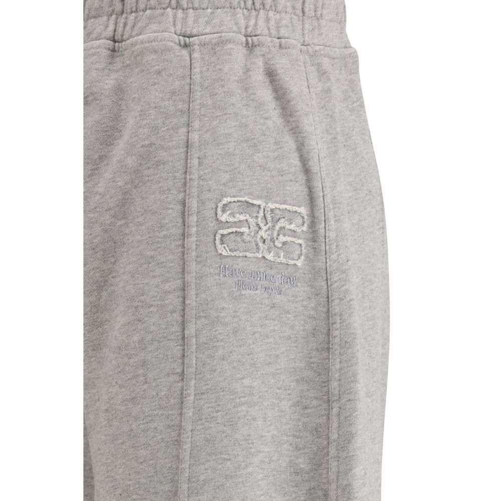 Ganni Gray Cotton Casual Pants | Regal Royce