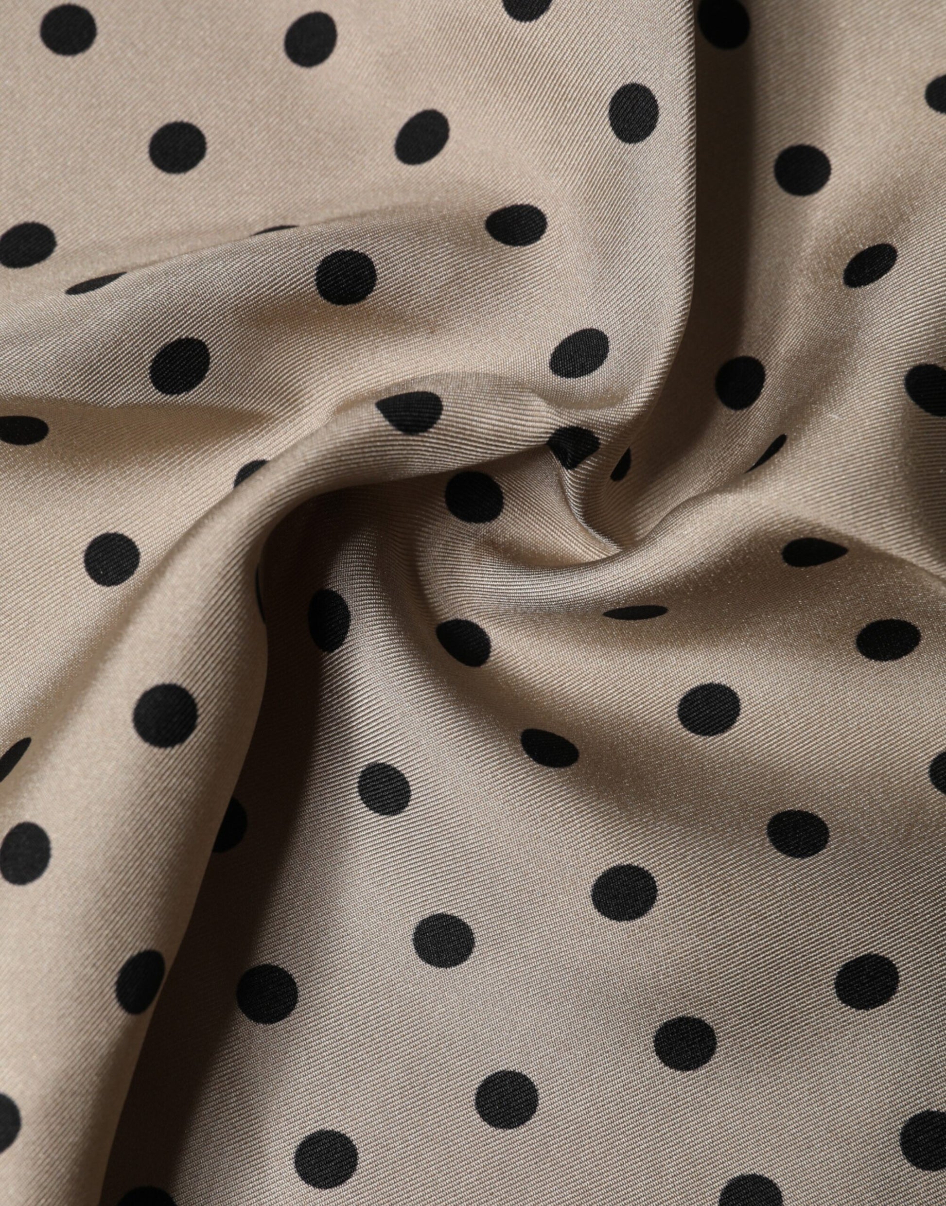 Dolce & Gabbana Brown Polka Dot Square Handkerchief Scarf | Regal Royce