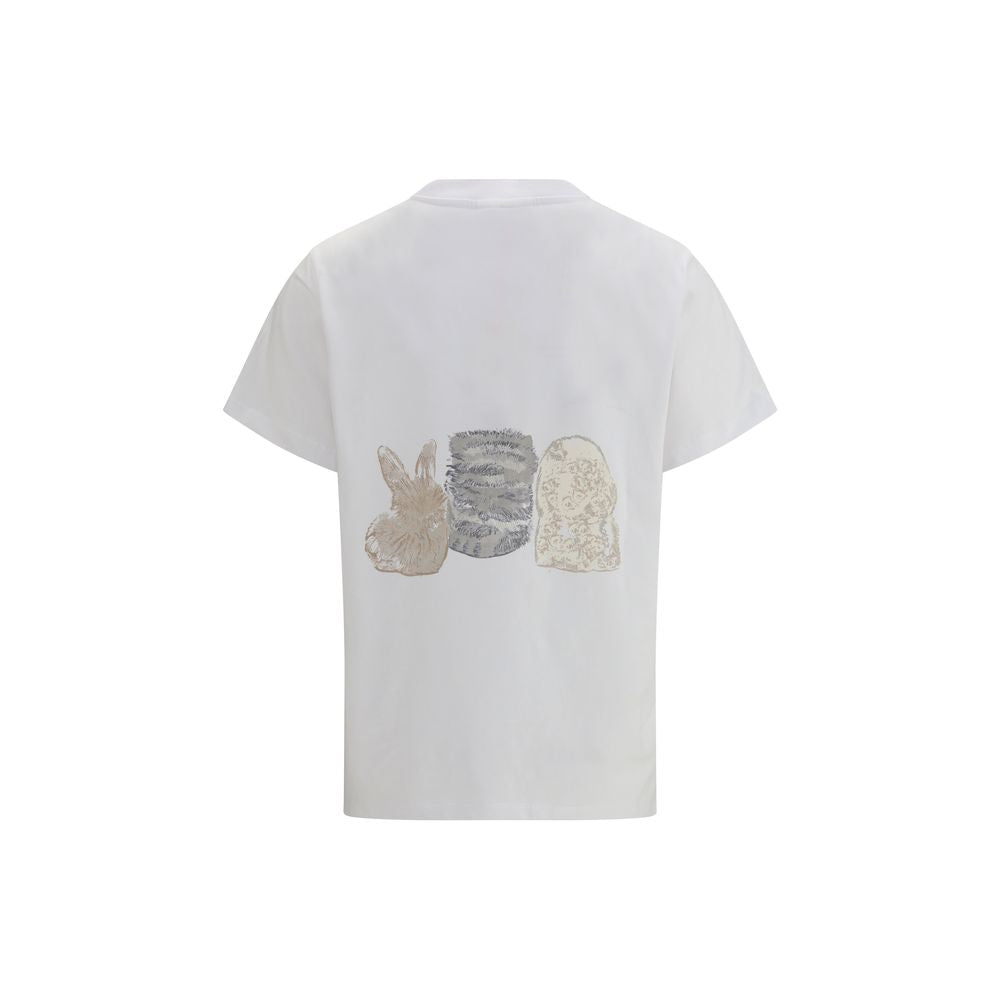 Ganni White Cotton T-Shirt | Regal Royce