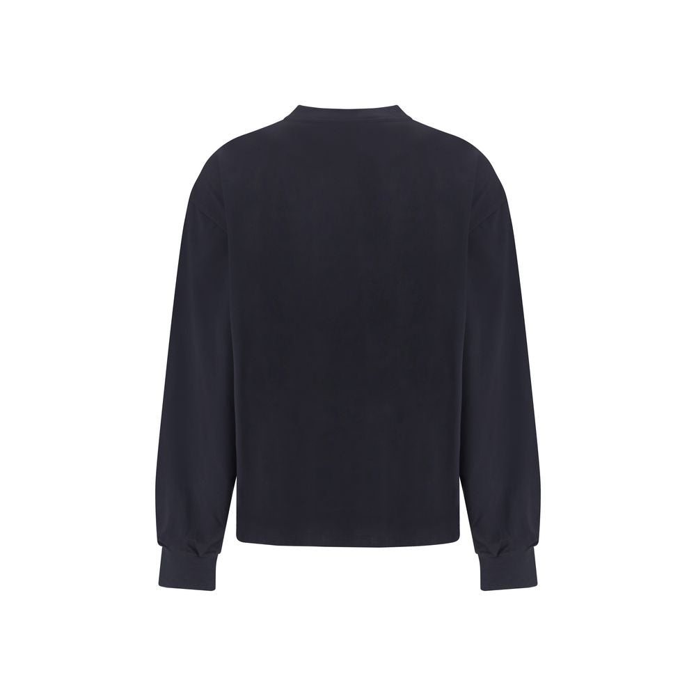 Ganni Black Cotton Sweatshirt | Regal Royce