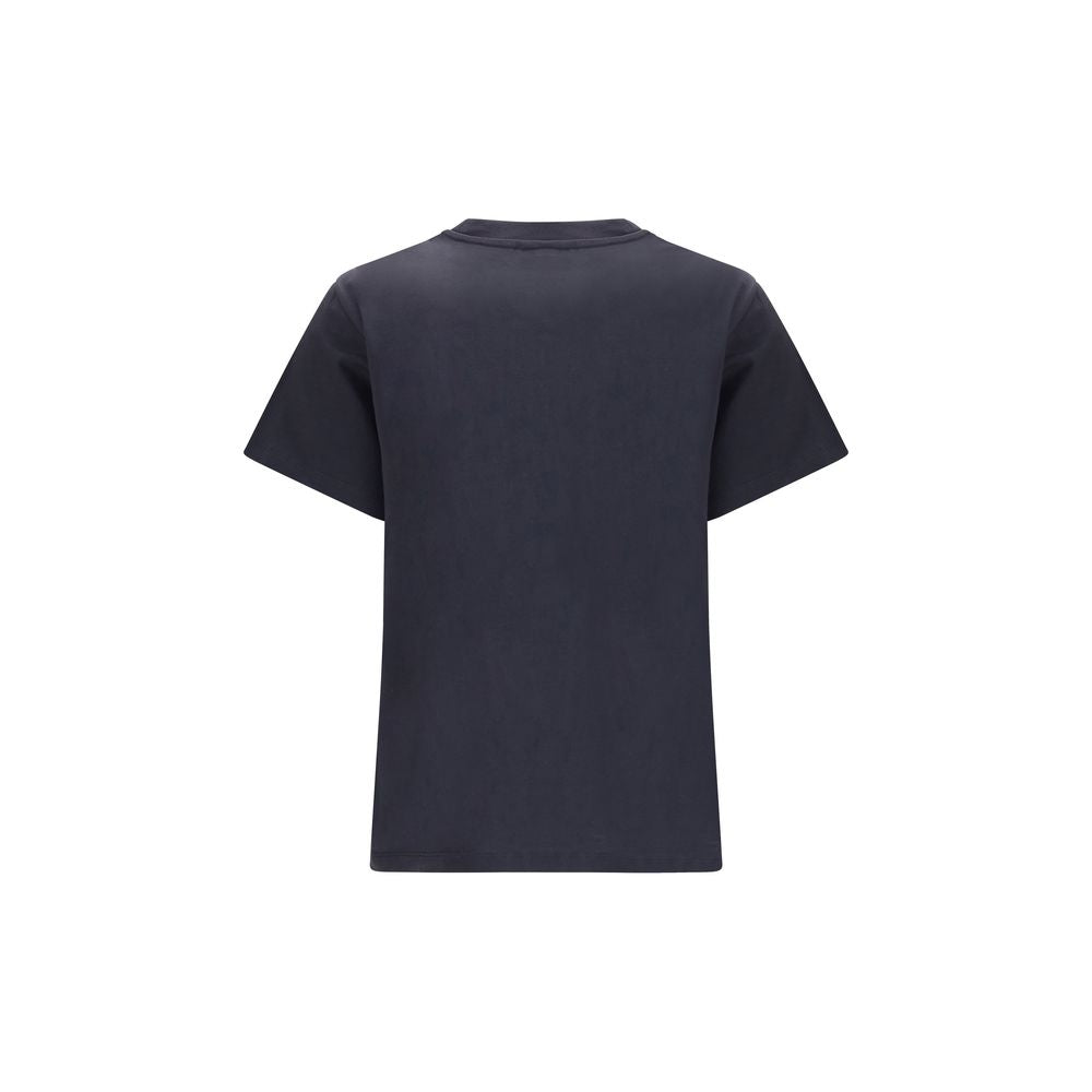 Ganni Black Cotton T-Shirt | Regal Royce