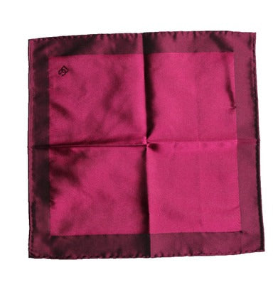 Dolce & Gabbana Maroon Silk Lace Stole Square Foulard Scarf | Regal Royce