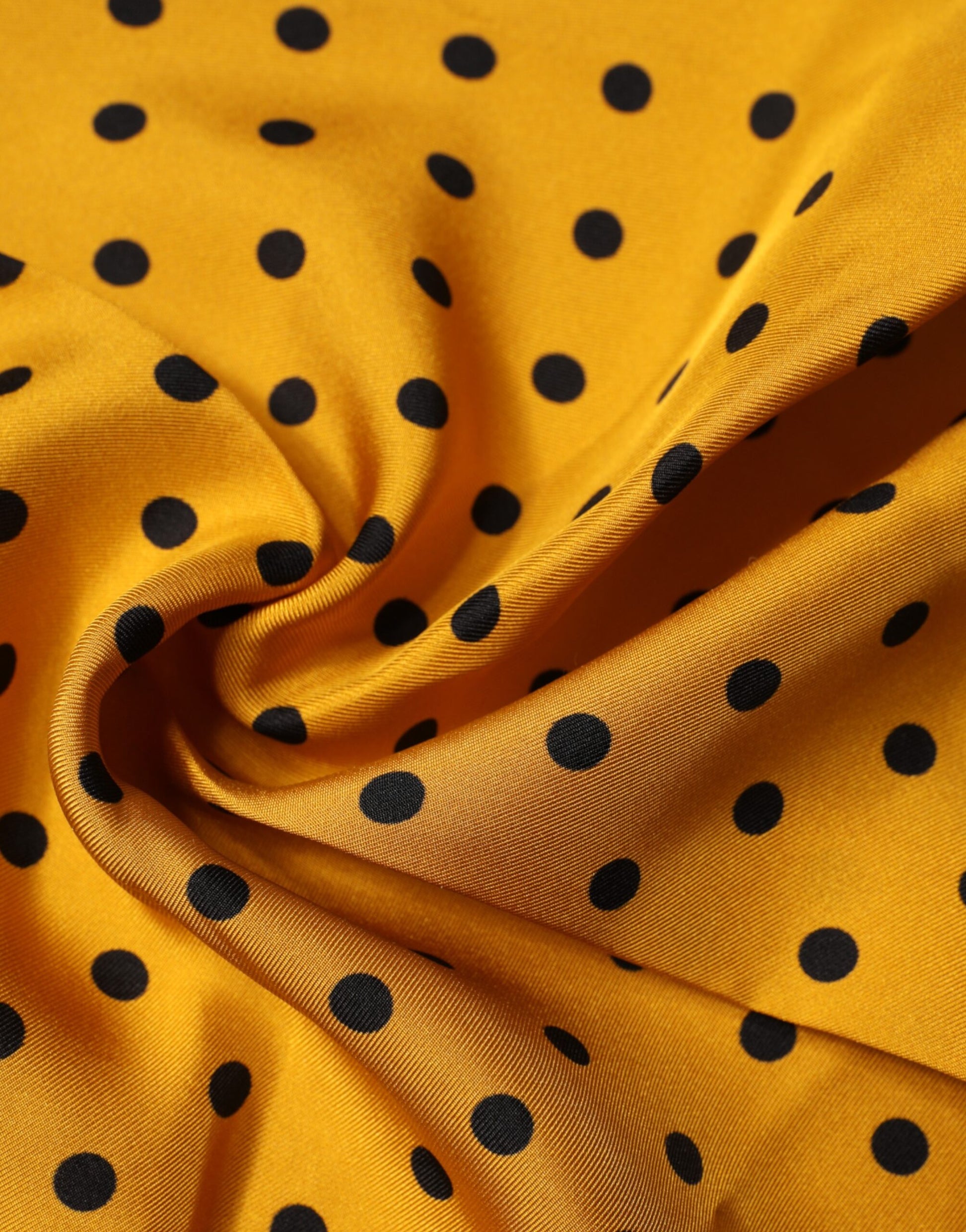 Dolce & Gabbana Orange Polka Dot Square Handkerchief Scarf | Regal Royce