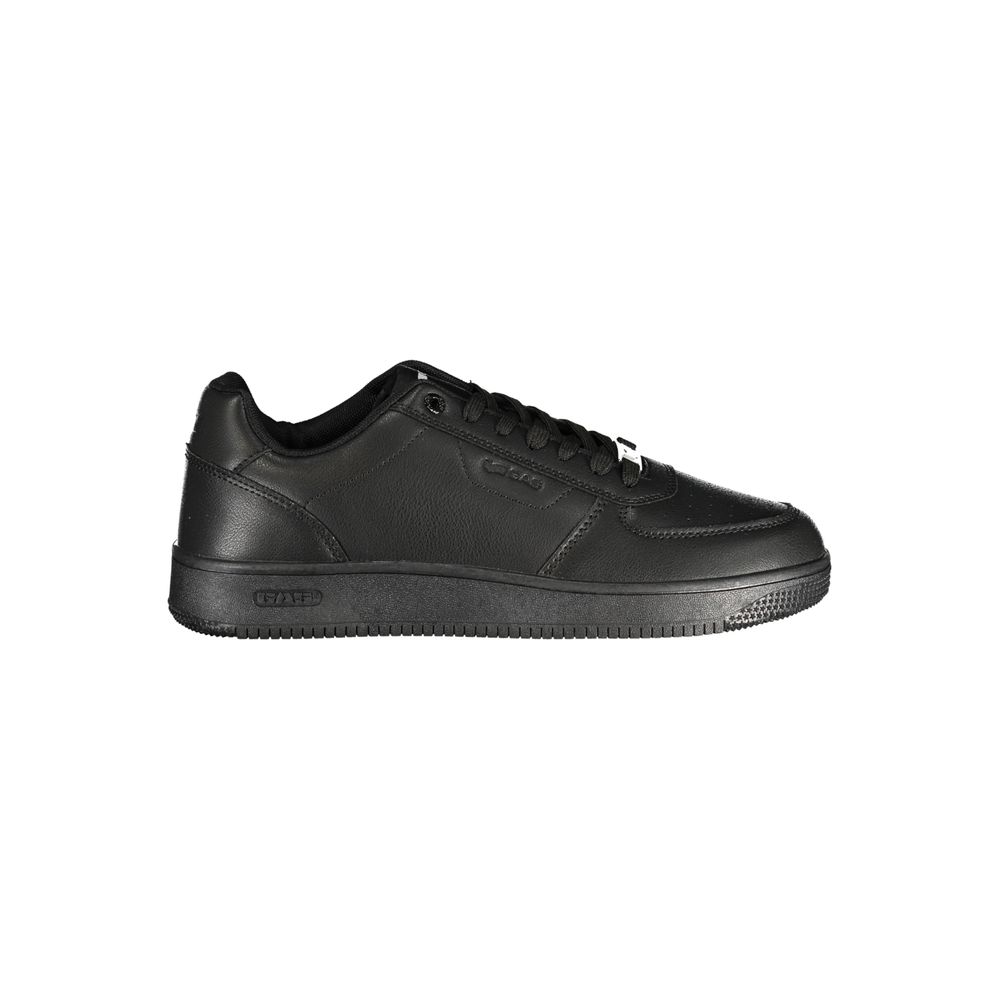 Gas Black Polyurethane Men's Sneaker | Regal Royce