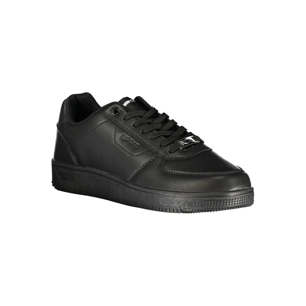 Gas Black Polyurethane Men's Sneaker | Regal Royce