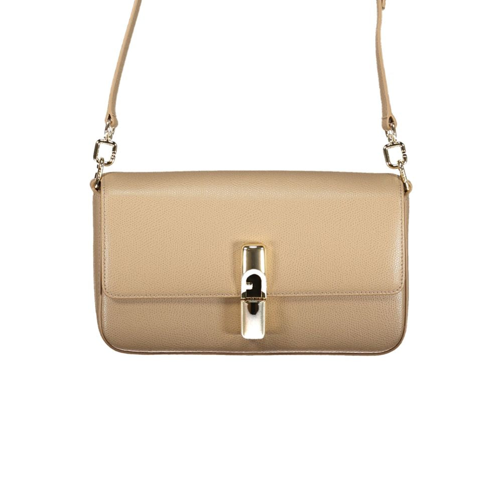 Furla Beige Leather Women Bag | Regal Royce