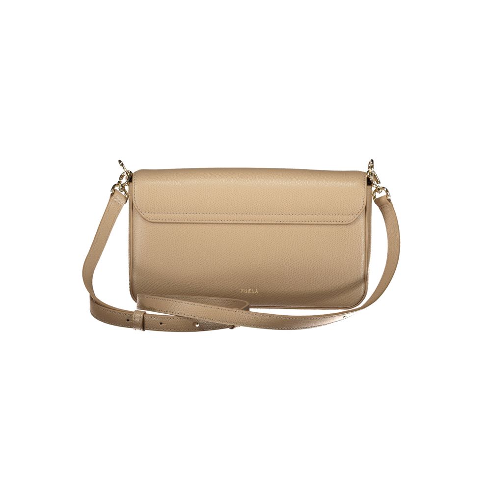 Furla Beige Leather Women Bag | Regal Royce