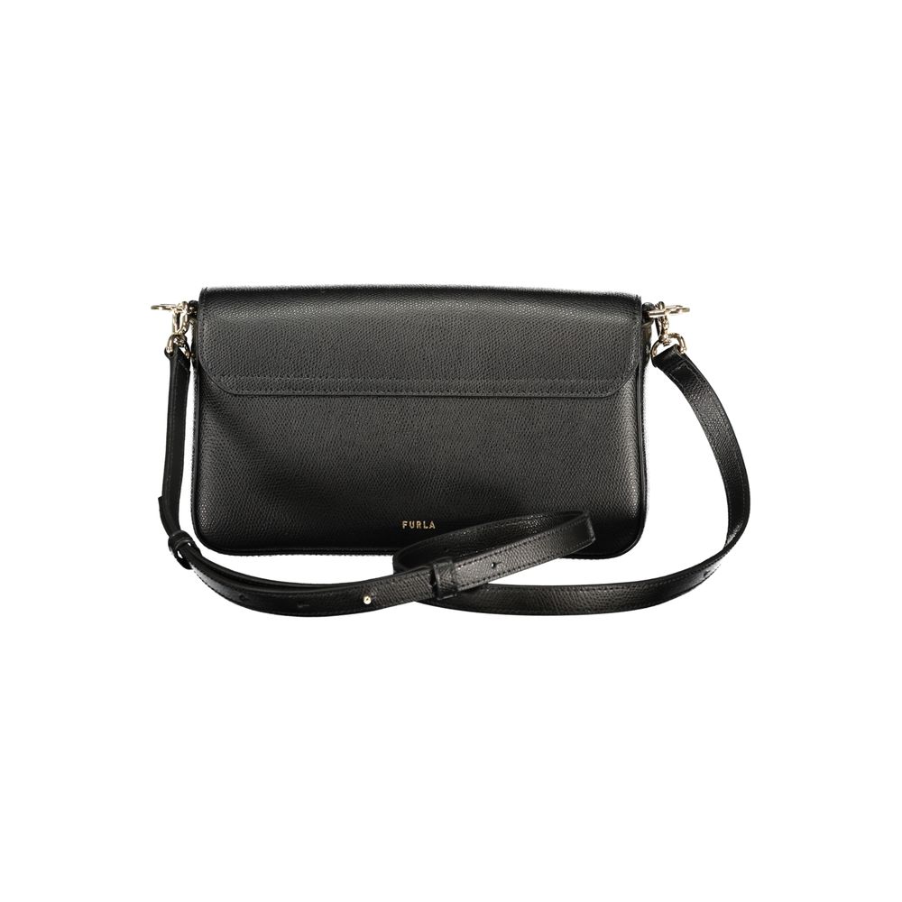 Furla Nero Leather Women Handbag | Regal Royce