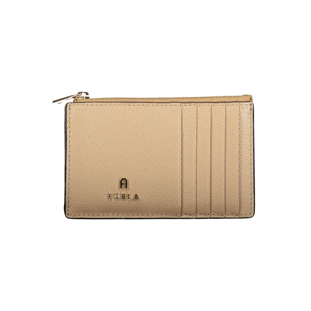 Furla Beige Leather Women Wallet | Regal Royce