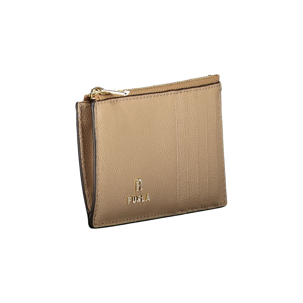 Furla Beige Leather Women Wallet | Regal Royce