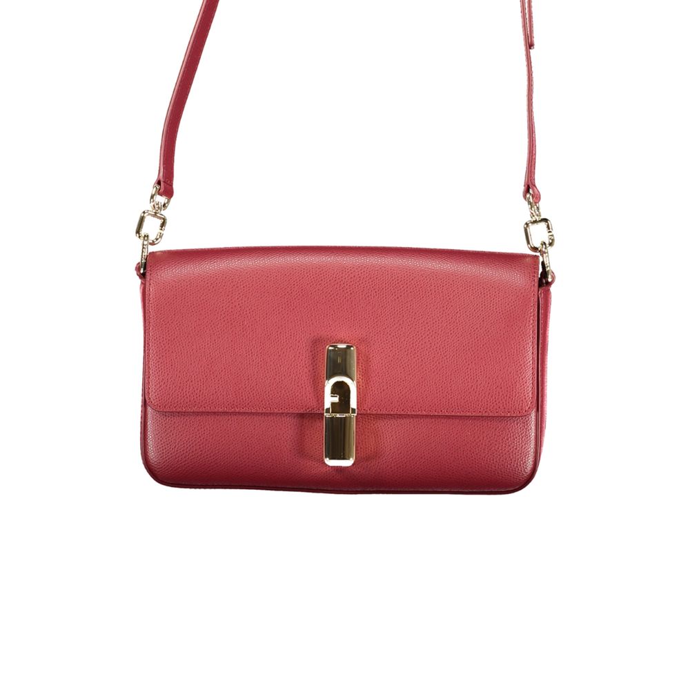 Furla Rosso Leather Women Handbag | Regal Royce