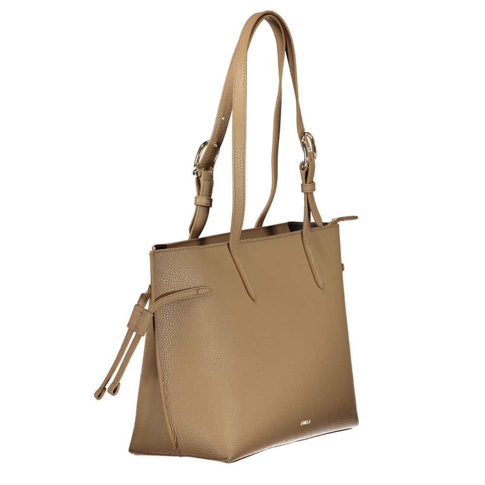 Furla Marrone Leather Woman Handbag | Regal Royce