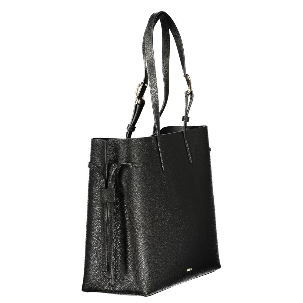 Furla Black Leather Women Handbag | Regal Royce