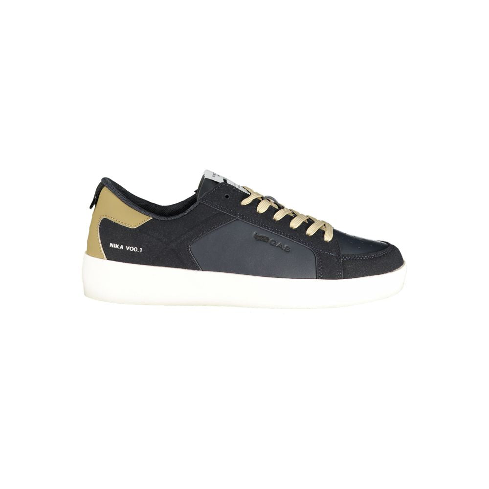 Gas Blue Polyurethane Men Sneaker | Regal Royce