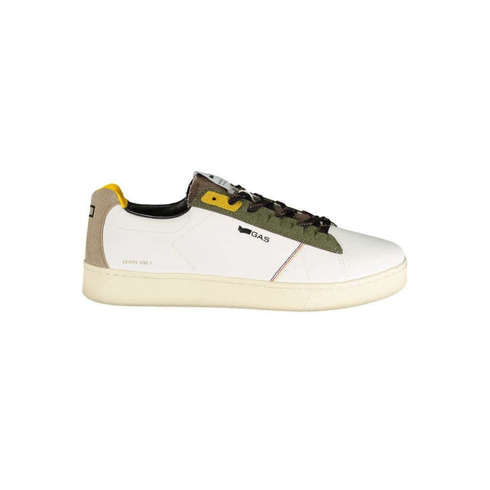 Gas White Polyester Men Sneaker | Regal Royce