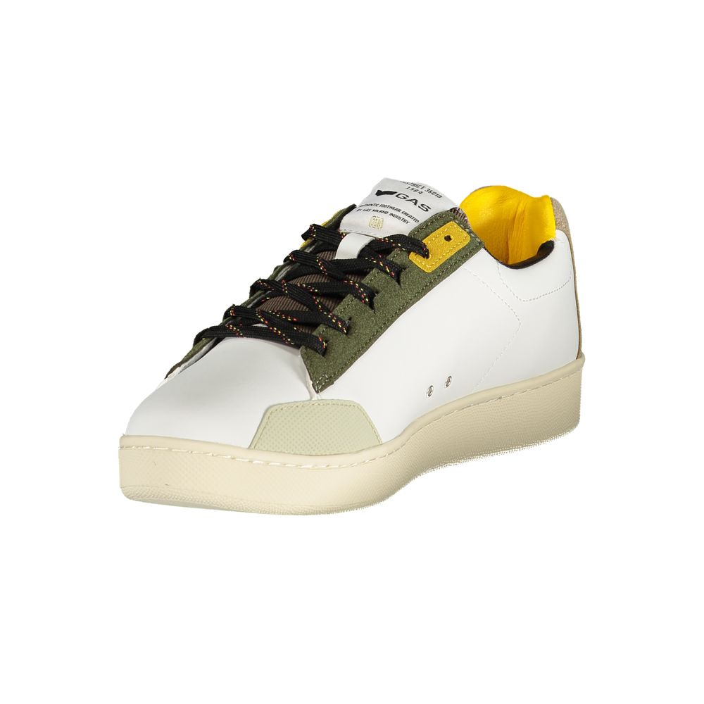 Gas White Polyester Men Sneaker | Regal Royce