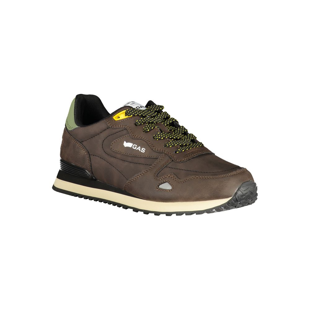 Gas Marrone Polyurethane Men Sneaker | Regal Royce