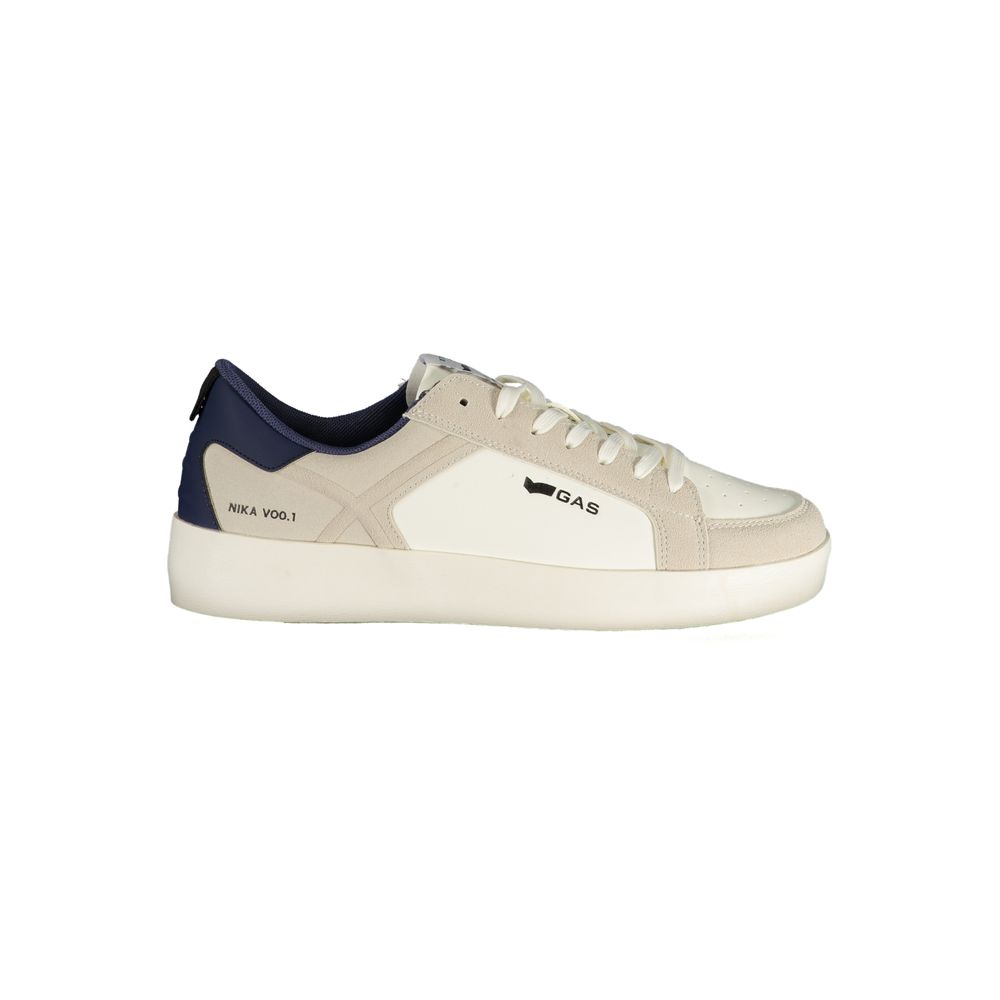 Gas White Polyurethane Men's Sneaker | Regal Royce
