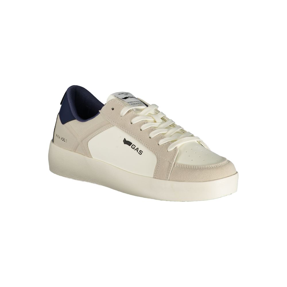 Gas White Polyurethane Men's Sneaker | Regal Royce