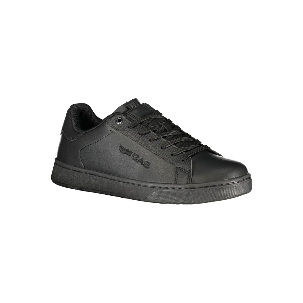 Gas Black Polyurethane Men's Sneaker | Regal Royce