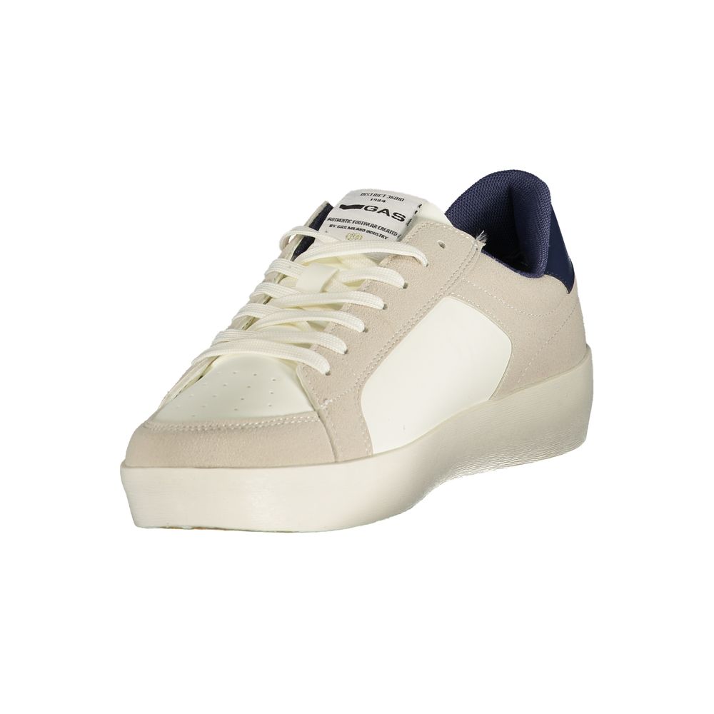 Gas White Polyurethane Men's Sneaker | Regal Royce