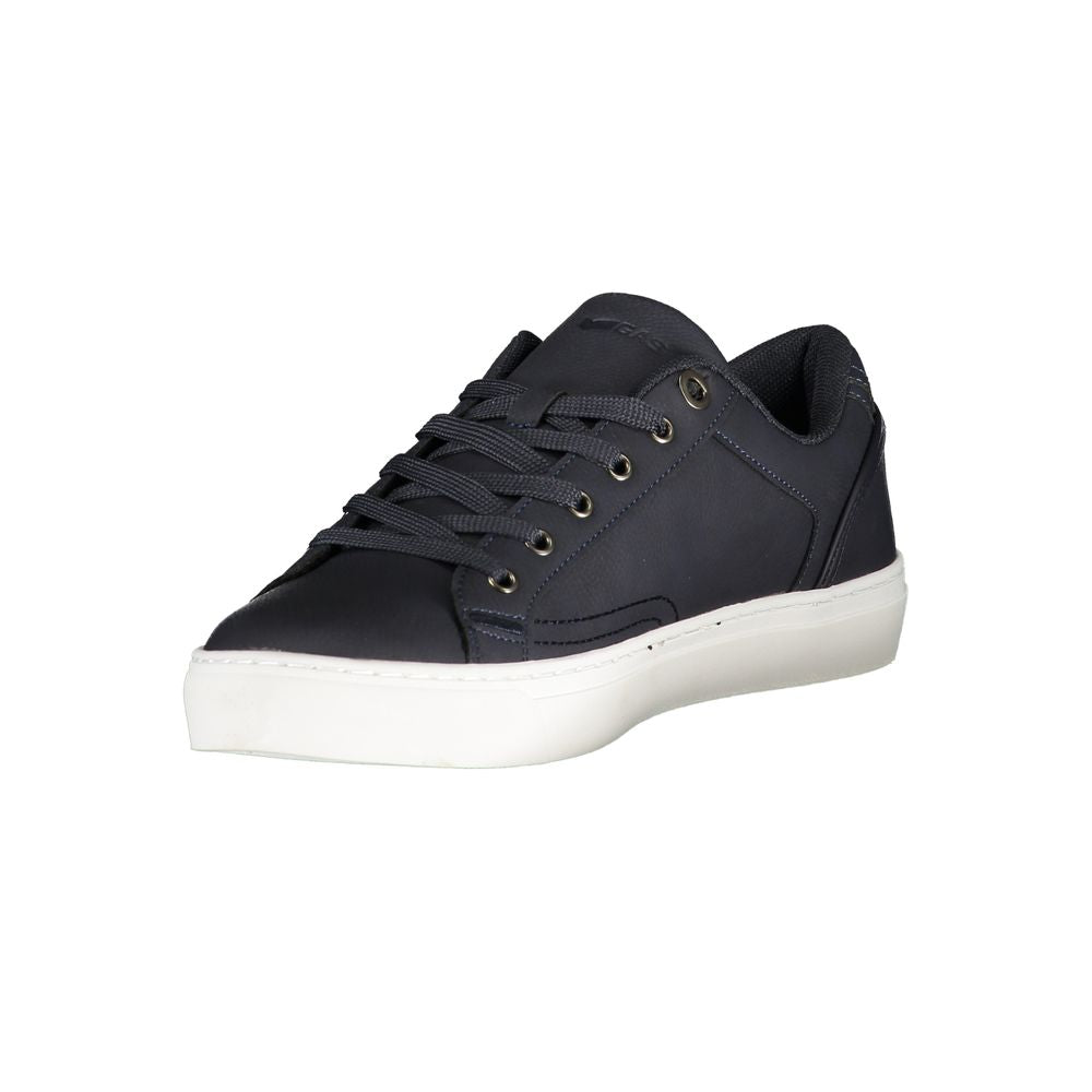 Gas Blue Polyurethane Men Sneaker | Regal Royce