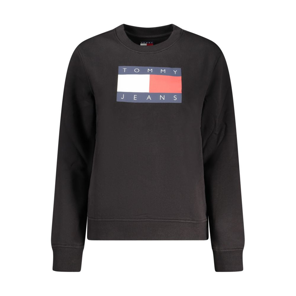 Tommy Hilfiger Black Cotton Women Sweatshirt | Regal Royce