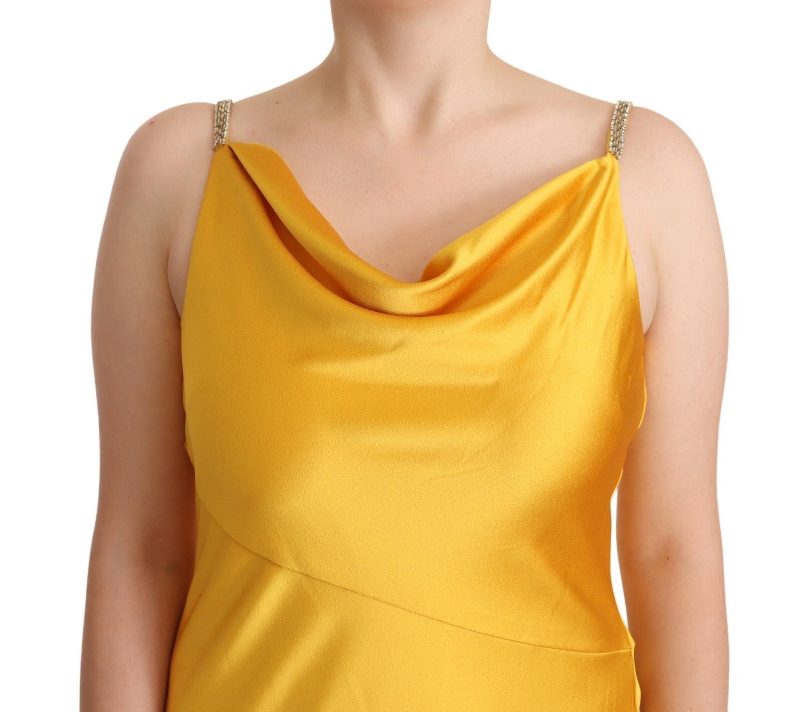 Ralph Lauren Yellow Sheath Sleeveless Long Gown Women Dress | Regal Royce