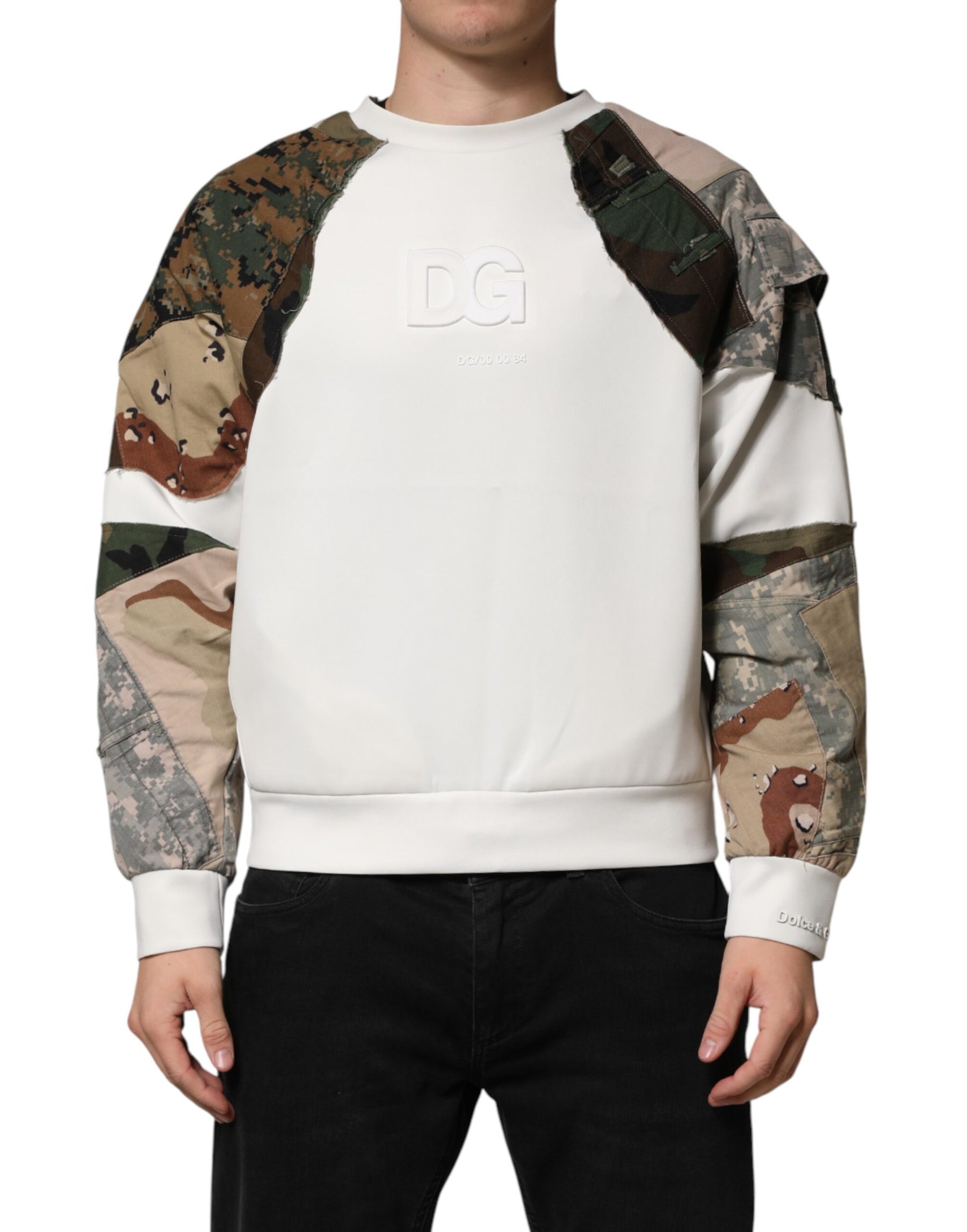 Dolce & Gabbana Multicolor Camouflage Sweatshirt Sweater | Regal Royce