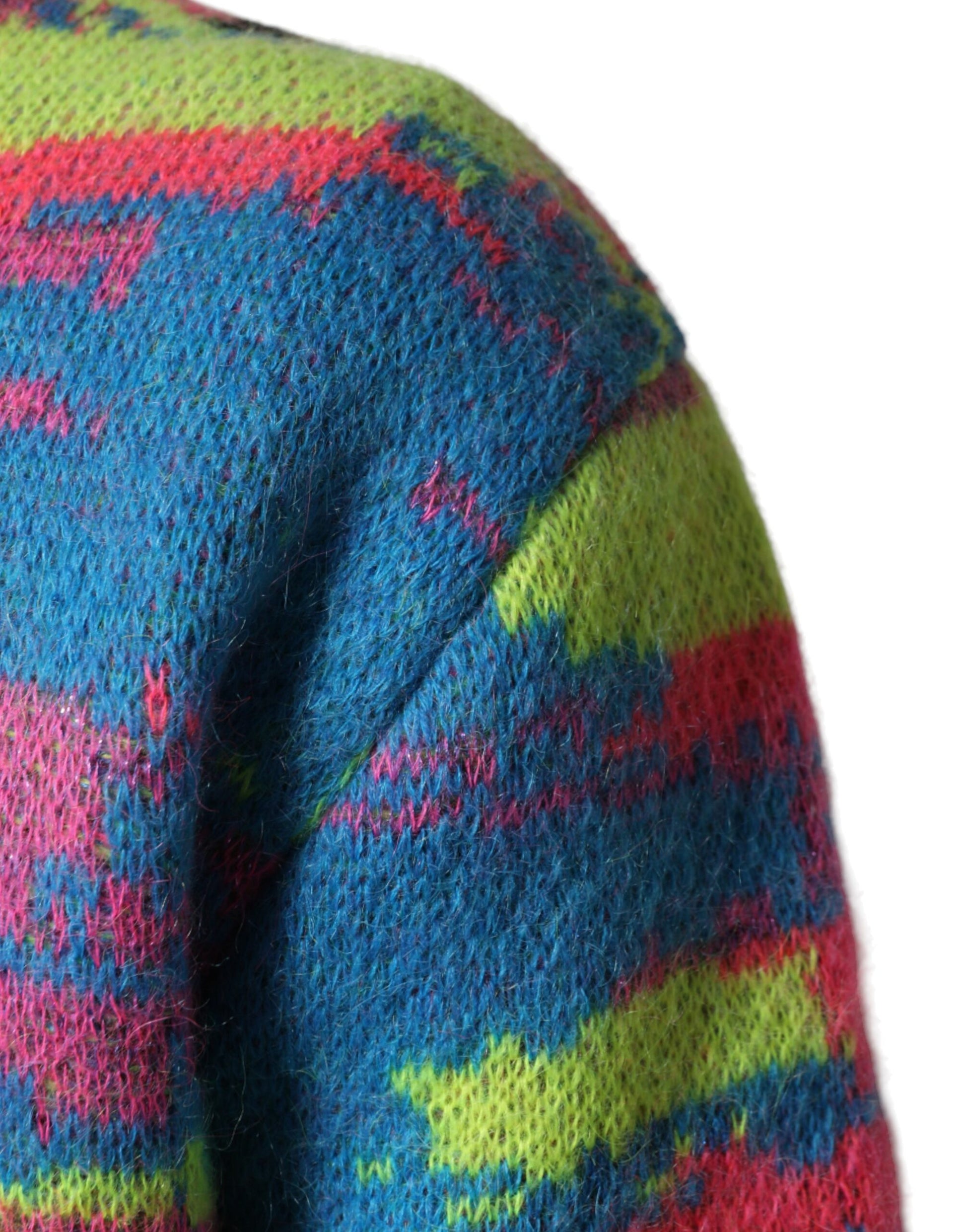 Dolce & Gabbana Multicolor Men Crew Neck Pullover Sweater | Regal Royce