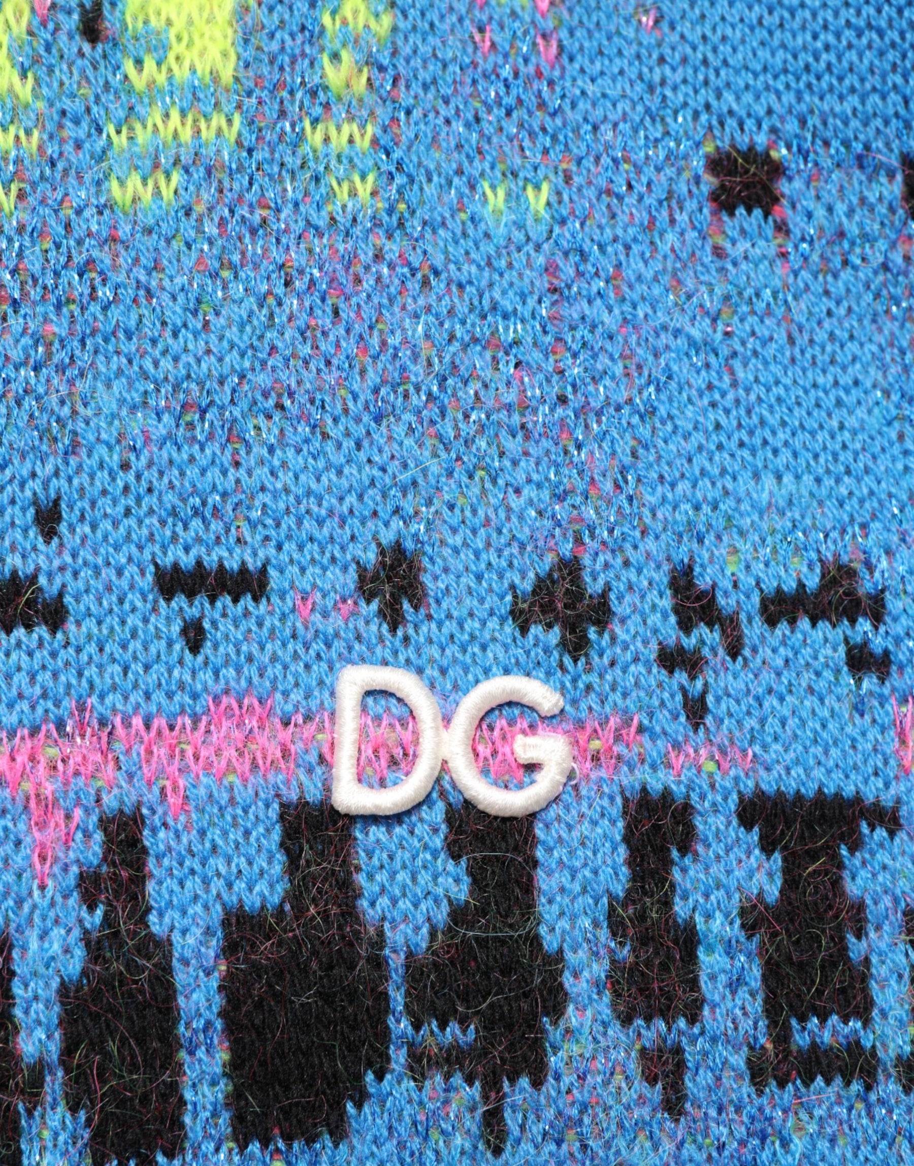 Dolce & Gabbana Multicolor Men Crew Neck Pullover Sweater | Regal Royce